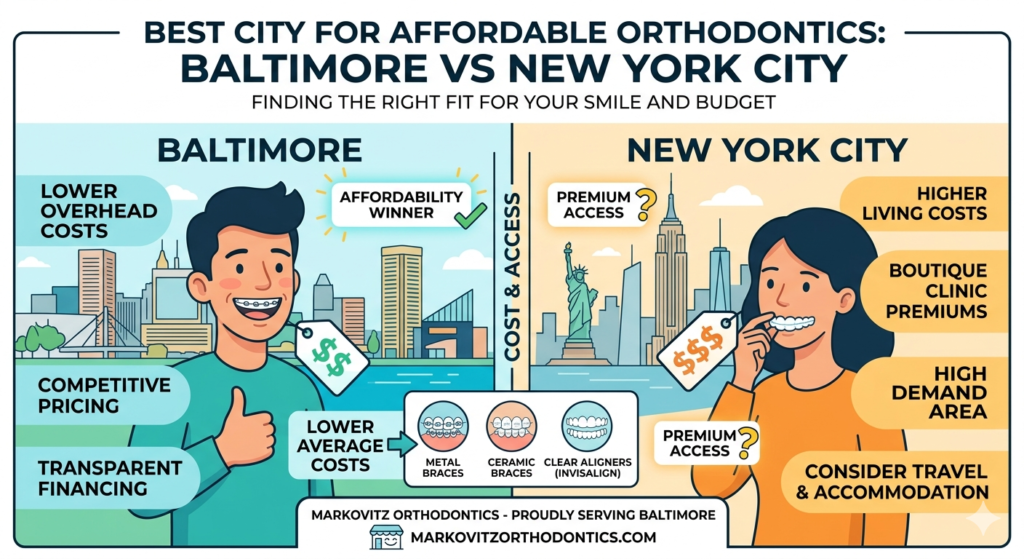 Best City for Affordable Orthodontics: Baltimore vs New York City
