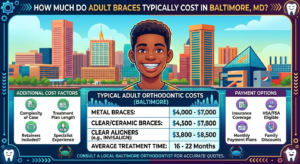 How Much Do Adult Braces Typically Cost in Baltimore, MD?